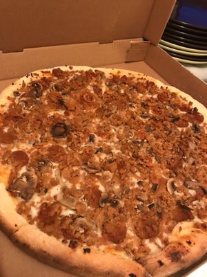 Animal Lovers Pizza at Rise Above Pizza & Wings in Hamilton