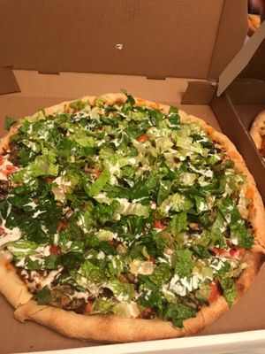 Spicy Taco Pizza at Rise Above Pizza & Wings in Hamilton