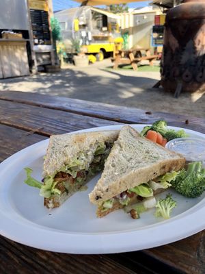 Avocado Sando with tempeh  at Toasty in Bend