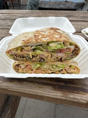 Crunch wrap  at Toasty in Bend