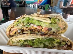 Buffalo crunch wrap  at Toasty in Bend