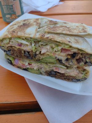 Nacho crunchwrap at Toasty in Bend