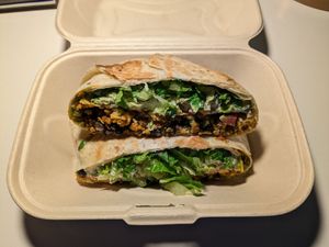 Buffalo chicken crunch wrap at Toasty in Bend