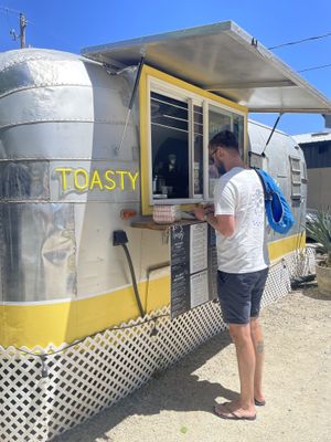 Toasty truck is at the back of the complex   at Toasty in Bend