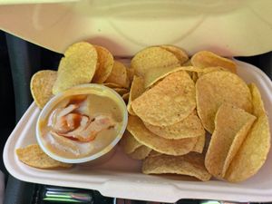 Chips and queso at Toasty in Bend