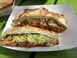 Nacho Crunchwrap (without cashew queso)  at Toasty in Bend