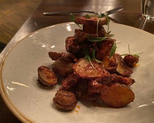 Roasted coke farm sunchoke  at Murray Circle in Sausalito