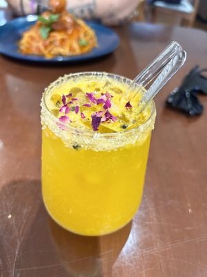 Passion fruit mojito mocktail   at Seed in Ipoh