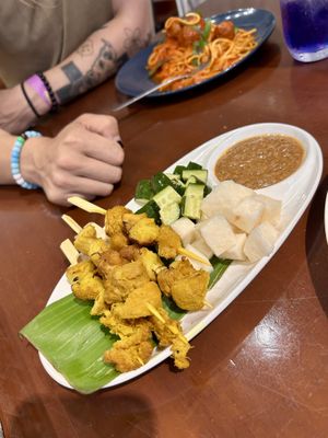 Mushroom satay  at Seed in Ipoh