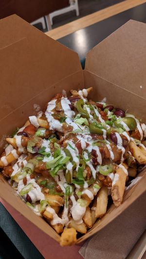 Cheez fries at BeetBox in Vancouver