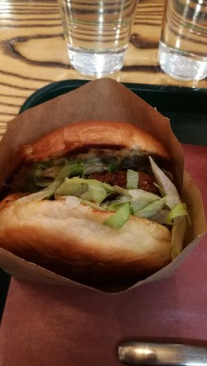 Nashville "chicken" buger at BeetBox in Vancouver