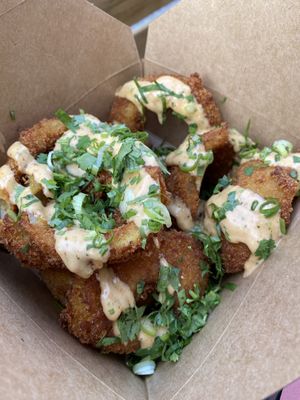 Onion rings  at BeetBox in Vancouver