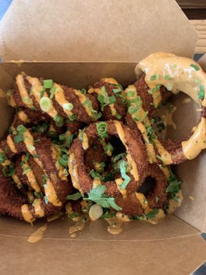 Onion rings at BeetBox in Vancouver