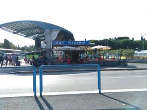 The outside at Bar Pizzeria Paninoteca in Rome