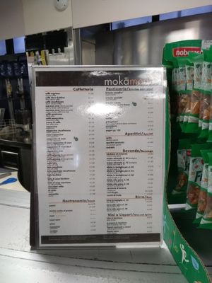 Prices at Bar Pizzeria Paninoteca in Rome