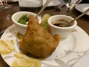 Samosas at Lotus Curry House in Novato