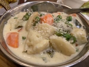 Veg coconut curry at Lotus Curry House in Novato