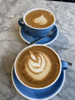 Cappuccino with oat milk  at CODOS Coffee in Hamburg