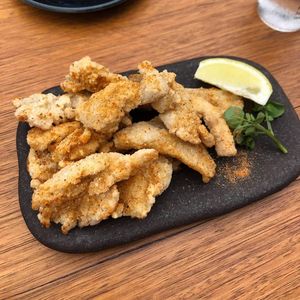 Fried oyster mushrooms at Sober Ramen in Geelong
