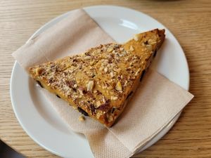 Vegan scone at Kaffebrenneriet in Fredrikstad
