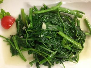 Stir Fried Water Spinach with Garlic at Capitale Della Cina in Florence