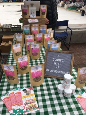 Vegan dog treats at Old Town Farmers Market in Alexandria