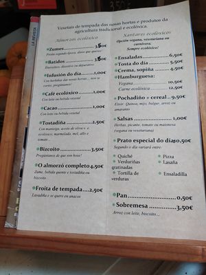 Carta at Hortasan in Pontevedra
