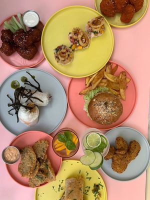 Healthy junk food. at Veggie 2 Go in Cancun