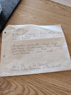 Updated vegan menu at Smoo Cave Hotel in Lairg