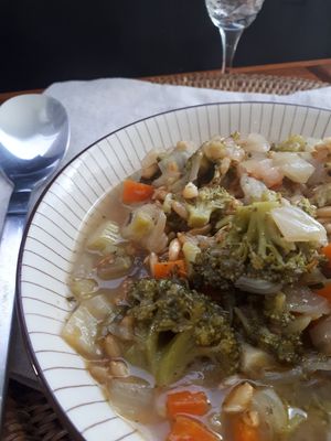 Guiso de kamut at MacroVital in Alcoi