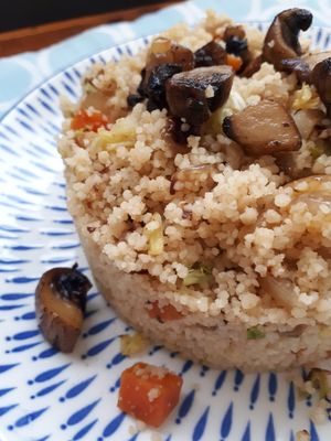 Cuscús integral con verduras at MacroVital in Alcoi