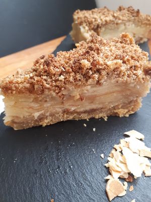 Tarta strudel sin gluten ni azúcar at MacroVital in Alcoi