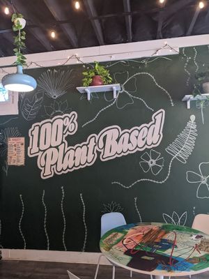 Mural decor at Shahar Cafe in Louisville