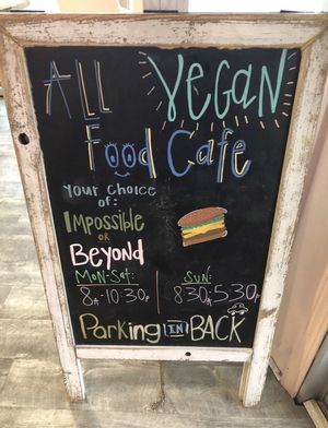 All VEGAN food cafe  at Shahar Cafe in Louisville