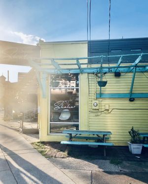 Side with outdoor seating  at Shahar Cafe in Louisville