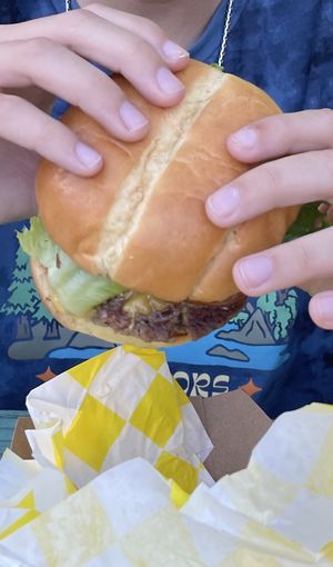 Vegan Burger  at Shahar Cafe in Louisville