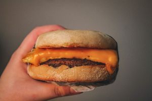 Sausage Egg & Cheese breakfast sandwich  at Shahar Cafe in Louisville