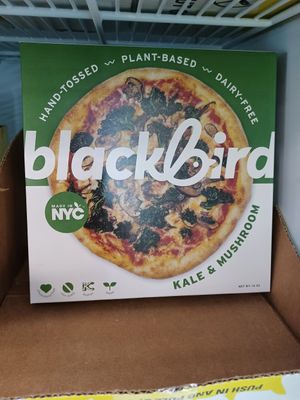 Blackbird Pizza! They use Violife cheese! at Veg-In-Out Market in Las Vegas