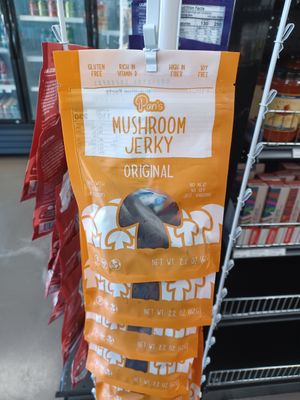Pan's Mushroom Jerky original flavor at Veg-In-Out Market in Las Vegas