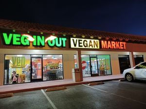 Veg-In-Out Market Sign at Veg-In-Out Market in Las Vegas