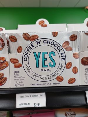 Yes Bar- Coffee N' Chocolate Flavor at Veg-In-Out Market in Las Vegas