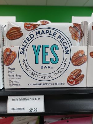 Yes Bar- Salted Maple Pecan Flavor at Veg-In-Out Market in Las Vegas