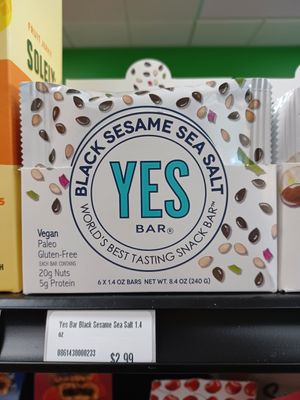 Yes Bar- Black Sesame Sea Salt Flavor at Veg-In-Out Market in Las Vegas