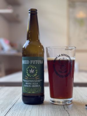 Hemp beer  at Sani Sapori in Seriate