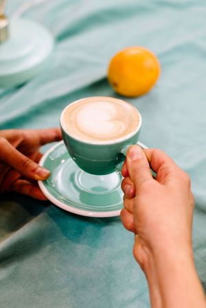 flat white at Somebody People in Denver