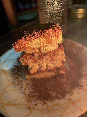 Dessert - tiramisu at Somebody People in Denver