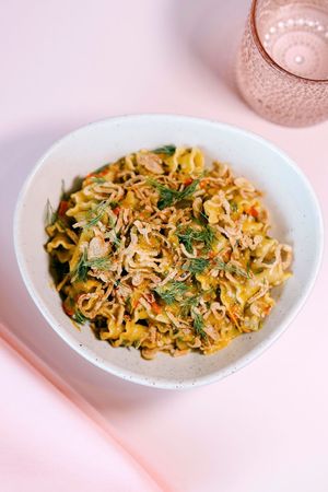 house made pasta at Somebody People in Denver