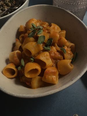 Signature pasta  at Somebody People in Denver