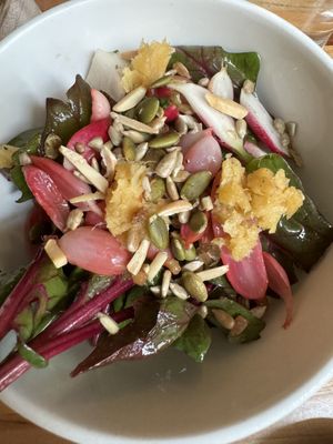 Radish and pepita salad  at Somebody People in Denver