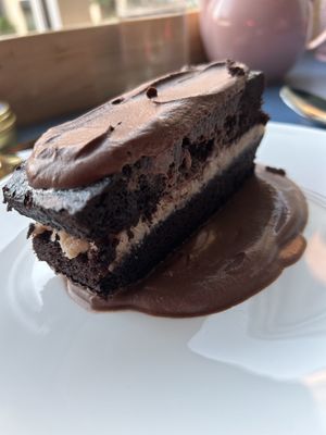 German chocolate cakee  at Somebody People in Denver